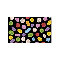 Ecstasy Pills Pattern Sticker (rectangular)