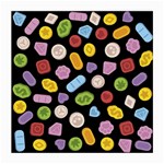 Ecstasy pills pattern Medium Glasses Cloth (2 Sides) Back