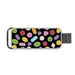 Ecstasy pills pattern Portable USB Flash (One Side) Front