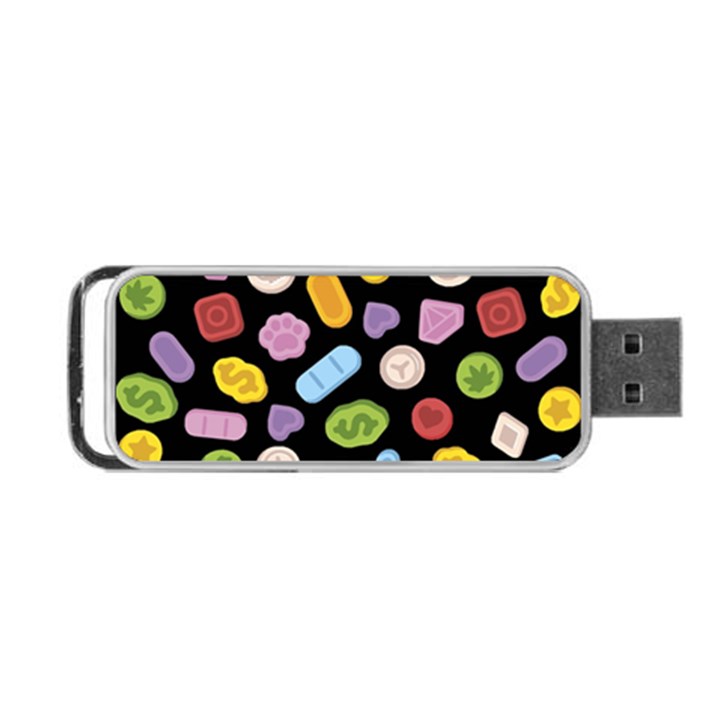 Ecstasy pills pattern Portable USB Flash (One Side)