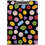 Ecstasy pills pattern A4 Acrylic Clipboard Front