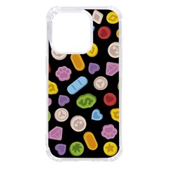 Ecstasy Pills Pattern Iphone 14 Pro Tpu Uv Print Case