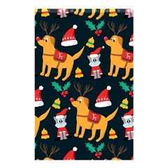 Funny Christmas Pattern Background Shower Curtain 48  X 72  (small) 