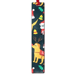 Funny Christmas Pattern Background Large Book Marks