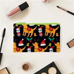 Funny Christmas Pattern Background Cosmetic Bag (XS) Front