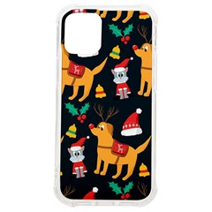 Funny Christmas Pattern Background Iphone 12 Mini Tpu Uv Print Case	