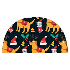 Funny Christmas Pattern Background Anti Scalding Pot Cap