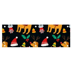 Funny Christmas Pattern Background Banner And Sign 6  X 2 