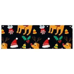 Funny Christmas Pattern Background Banner And Sign 9  X 3 