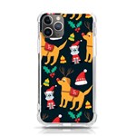 Funny Christmas Pattern Background iPhone 11 Pro 5.8 Inch TPU UV Print Case Front