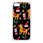 Funny Christmas Pattern Background iPhone SE Front