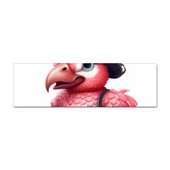 Kawaii Pink Parrot Pirate Sticker (bumper)