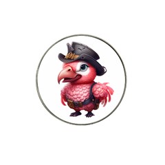 Kawaii Pink Parrot Pirate Hat Clip Ball Marker