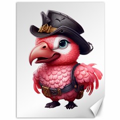 Kawaii Pink Parrot Pirate Canvas 36  X 48 