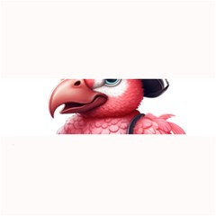 Kawaii Pink Parrot Pirate Large Bar Mat