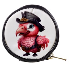 Kawaii Pink Parrot Pirate Mini Makeup Bag