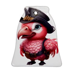 Kawaii Pink Parrot Pirate Ornament (bell)