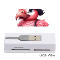 Kawaii Pink Parrot Pirate Memory Card Reader (stick)