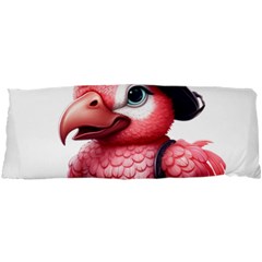 Kawaii Pink Parrot Pirate 25 x67  Body Pillow Case Dakimakura (two Sides) by KawaiiArtStyle