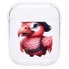 Kawaii Pink Parrot Pirate Hard Pc Airpods 1/2 Case by KawaiiArtStyle