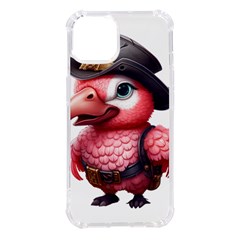 Kawaii Pink Parrot Pirate Iphone 14 Tpu Uv Print Case