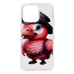 Kawaii Pink Parrot Pirate Iphone 14 Pro Max Tpu Uv Print Case by KawaiiArtStyle