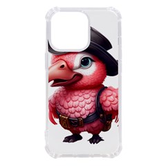 Kawaii Pink Parrot Pirate Iphone 13 Pro Tpu Uv Print Case by KawaiiArtStyle