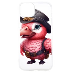 Kawaii Pink Parrot Pirate Iphone 15 Pro Tpu Uv Print Case by KawaiiArtStyle