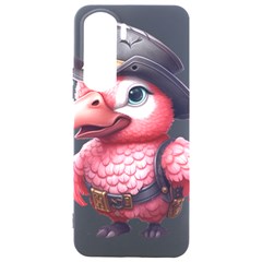 Kawaii Pink Parrot Pirate Samsung Galaxy S24 Plus 6 7 Inch Black Tpu Uv Case by KawaiiArtStyle