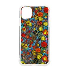 Mid Century Retro Floral 1970s 1960s Pattern 56 Iphone 11 Tpu Uv Print Case by violetheavensky