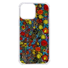 Mid Century Retro Floral 1970s 1960s Pattern 56 Iphone 13 Pro Max Tpu Uv Print Case by violetheavensky