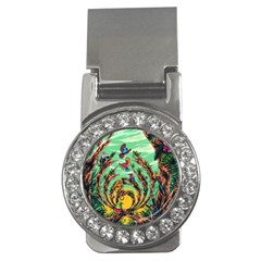 Monkey Tiger Bird Parrot Forest Jungle Style Money Clips (cz) 