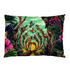 Monkey Tiger Bird Parrot Forest Jungle Style Pillow Case