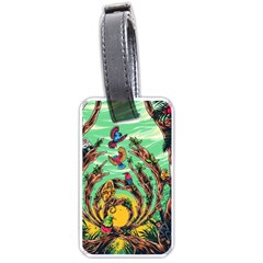 Monkey Tiger Bird Parrot Forest Jungle Style Luggage Tag (one Side)