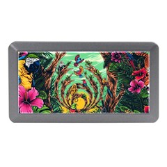 Monkey Tiger Bird Parrot Forest Jungle Style Memory Card Reader (mini)