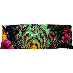 Monkey Tiger Bird Parrot Forest Jungle Style 17 x47  Body Pillow Case Dakimakura (two Sides)