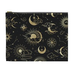 Asian Seamless Pattern With Clouds Moon Sun Stars Vector Collection Oriental Chinese Japanese Korean Cosmetic Bag (xl)