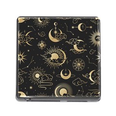 Asian Seamless Pattern With Clouds Moon Sun Stars Vector Collection Oriental Chinese Japanese Korean Memory Card Reader (square 5 Slot)