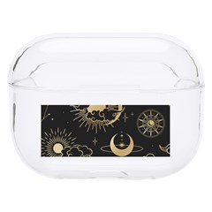 Asian Seamless Pattern With Clouds Moon Sun Stars Vector Collection Oriental Chinese Japanese Korean Hard Pc Airpods Pro Case by Grandong