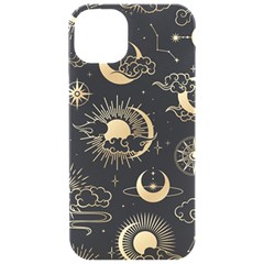 Asian Seamless Pattern With Clouds Moon Sun Stars Vector Collection Oriental Chinese Japanese Korean Iphone 15 Pro Black Uv Print Pc Hardshell Case by Grandong