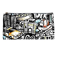 New York City Nyc Broadway Doodle Art Pencil Cases