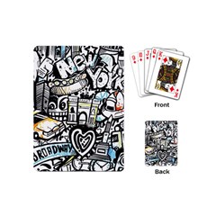 New York City Nyc Broadway Doodle Art Playing Cards Single Design (mini)