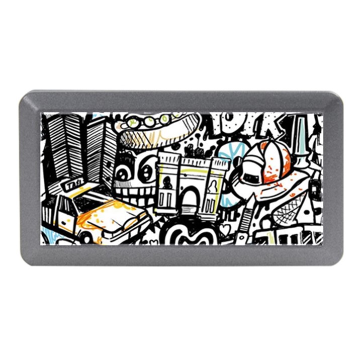 New York City Nyc Broadway Doodle Art Memory Card Reader (Mini)