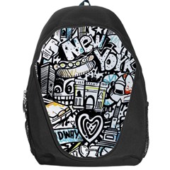 New York City Nyc Broadway Doodle Art Backpack Bag