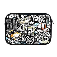 New York City Nyc Broadway Doodle Art Apple Macbook Pro 17  Zipper Case