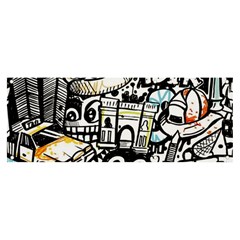 New York City Nyc Broadway Doodle Art Banner And Sign 8  X 3 