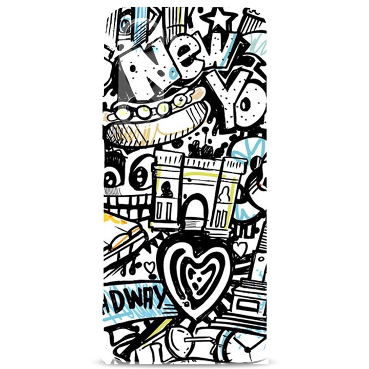 New York City Nyc Broadway Doodle Art Samsung Galaxy S24 Plus 6.7 Inch Black TPU UV Case