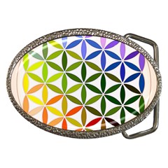 Mandala Rainbow Colorful Belt Buckles