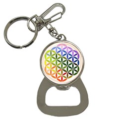 Mandala Rainbow Colorful Bottle Opener Key Chain