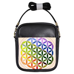 Mandala Rainbow Colorful Girls Sling Bag